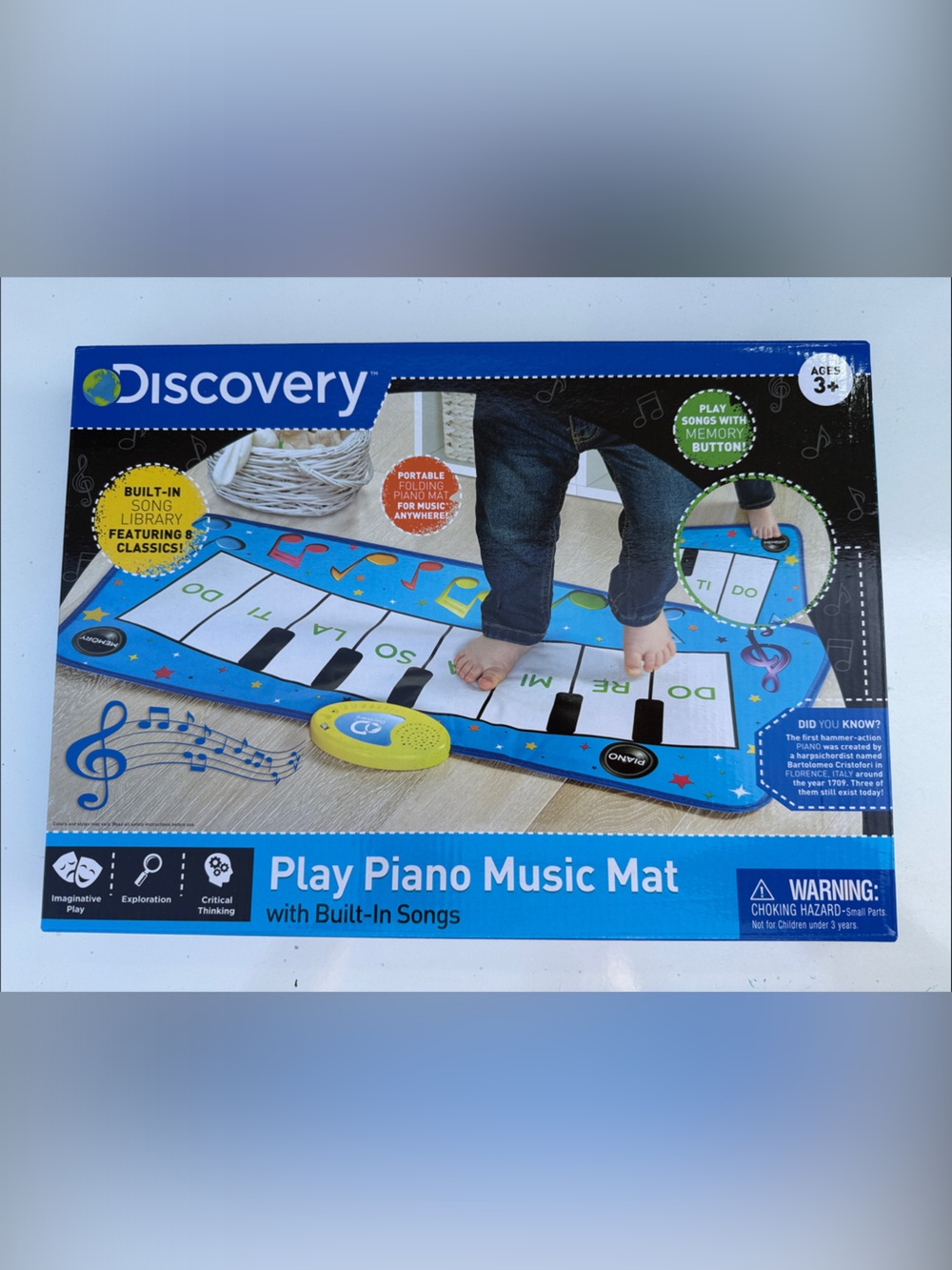 Discovery Play Piano Music Mat with Built In Songs